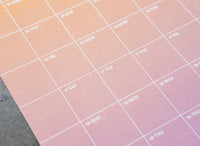 earkalender-2026-Wandkalender-ein-Blatt-bedruckt-mit-einem-Gradient-1Jahr-Format-40x100cm-Produktansicht-detailausschnitt-3