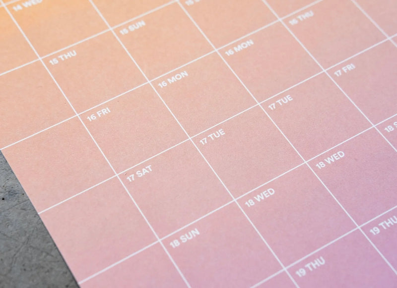 earkalender-2026-Wandkalender-ein-Blatt-bedruckt-mit-einem-Gradient-1Jahr-Format-40x100cm-Produktansicht-detailausschnitt-3