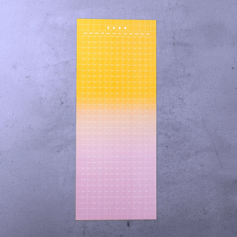 2026 / Wandkalender / Gradient  / 1 Jahr / 40x100cm