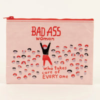 Bad Ass Woman  / Zipper Pouches / Polybeutel / passend fuer A5