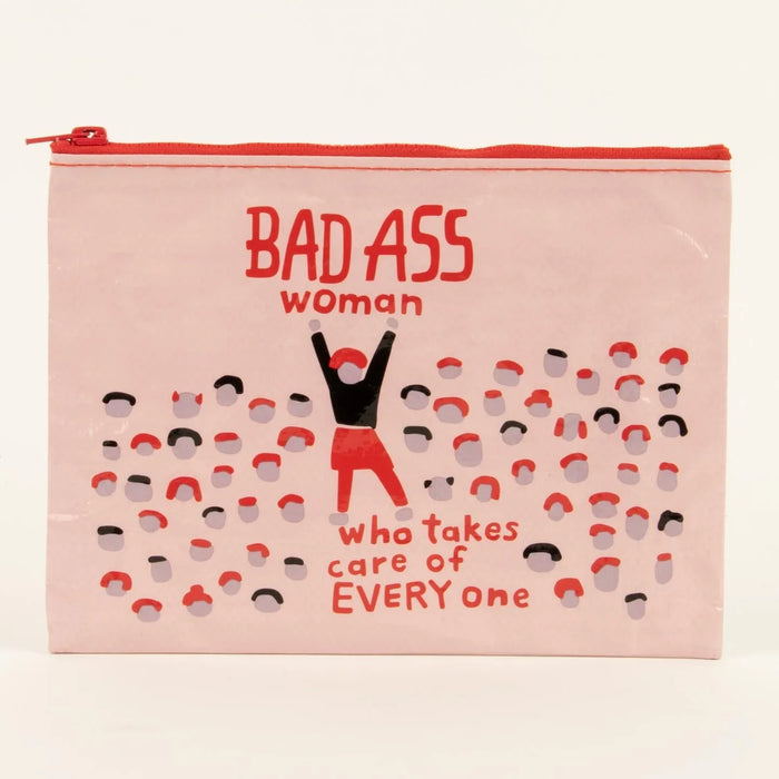 Bad Ass Woman  / Zipper Pouches / Polybeutel / passend fuer A5