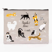 People I Love: Cats / Zipper Pouches / Polybeutel / passend fuer A5