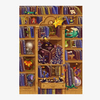adventskalender-das-wunderbare-kabinett-der-buecher-format-a4-Vorderansicht-geoeffnet