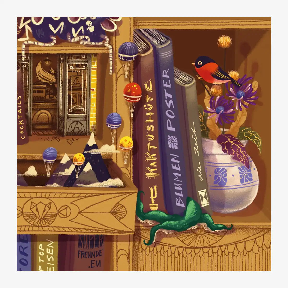 adventskalender-das-wunderbare-kabinett-der-buecher-format-a4-Vorderansicht-ungeoeffnet-detail