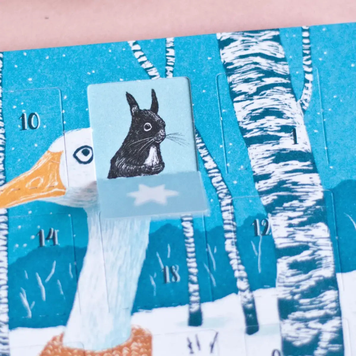 Adventskalender | Format: Postkarte | Katja Rub | Motiv: Gans