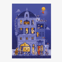 adventskalender-hier-gleich-um-die-ecke-schlossallee-format-a4-Vorderansicht-geoeffnet