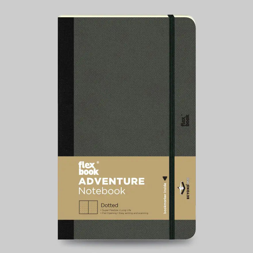 Global Notebook Adventure /off black / dotted / big