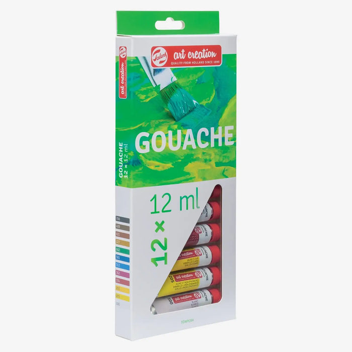 Art-creation-Talens-_Guache-Set-_12x_12_ml-Verpackung-Produktansicht-seitlich-von-vorn
