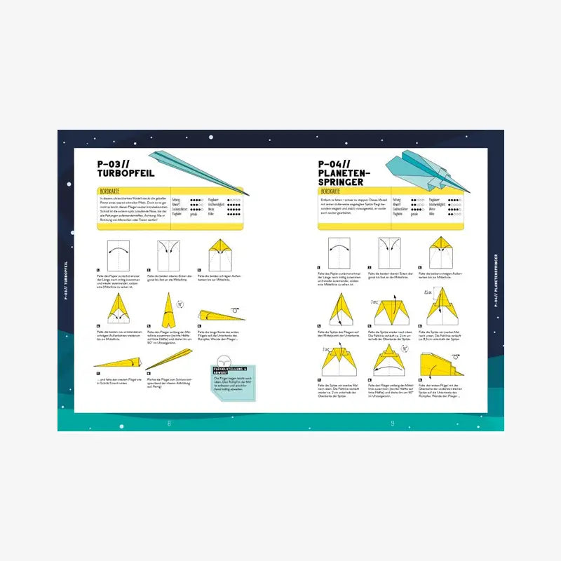 bastelbuch-emf-weltraum-papierflieger-blick-ins-buch-1