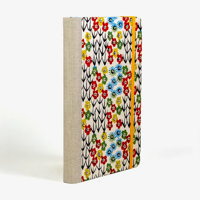 blaupause-skizzenbuch.-blanko-format-a5-288-seiten-recy-papier-mit-katazomeShi-papier-bezogen-Blumen-Zweige-cover-seitlich-hinten