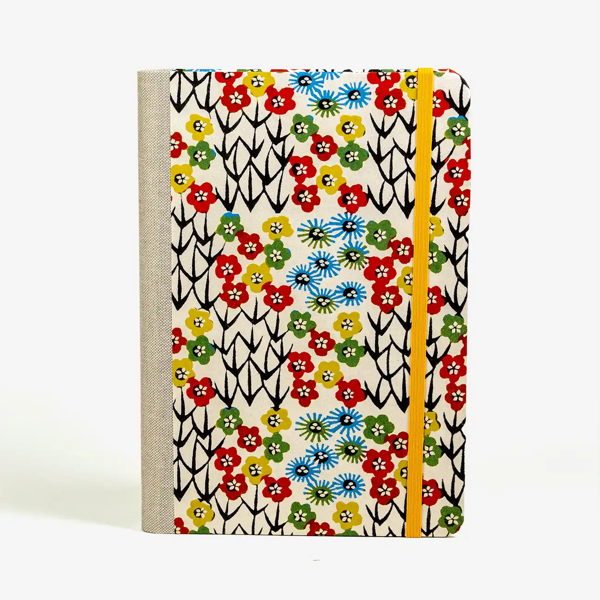 blaupause-skizzenbuch.-blanko-format-a5-288-seiten-recy-papier-mit-katazomeShi-papier-bezogen-Blumen-Zweige-cover-vorn