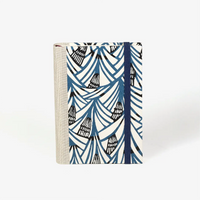 blaupause-tagesplaner-Format-9x13cm-bezogen-mit-Katazme-shi-zacken-blau-produktansicht-cover-seitlich-vorn