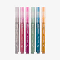 bruynzeel-glitterfilzstifte-6er-set-pastell-Stifteansicht
