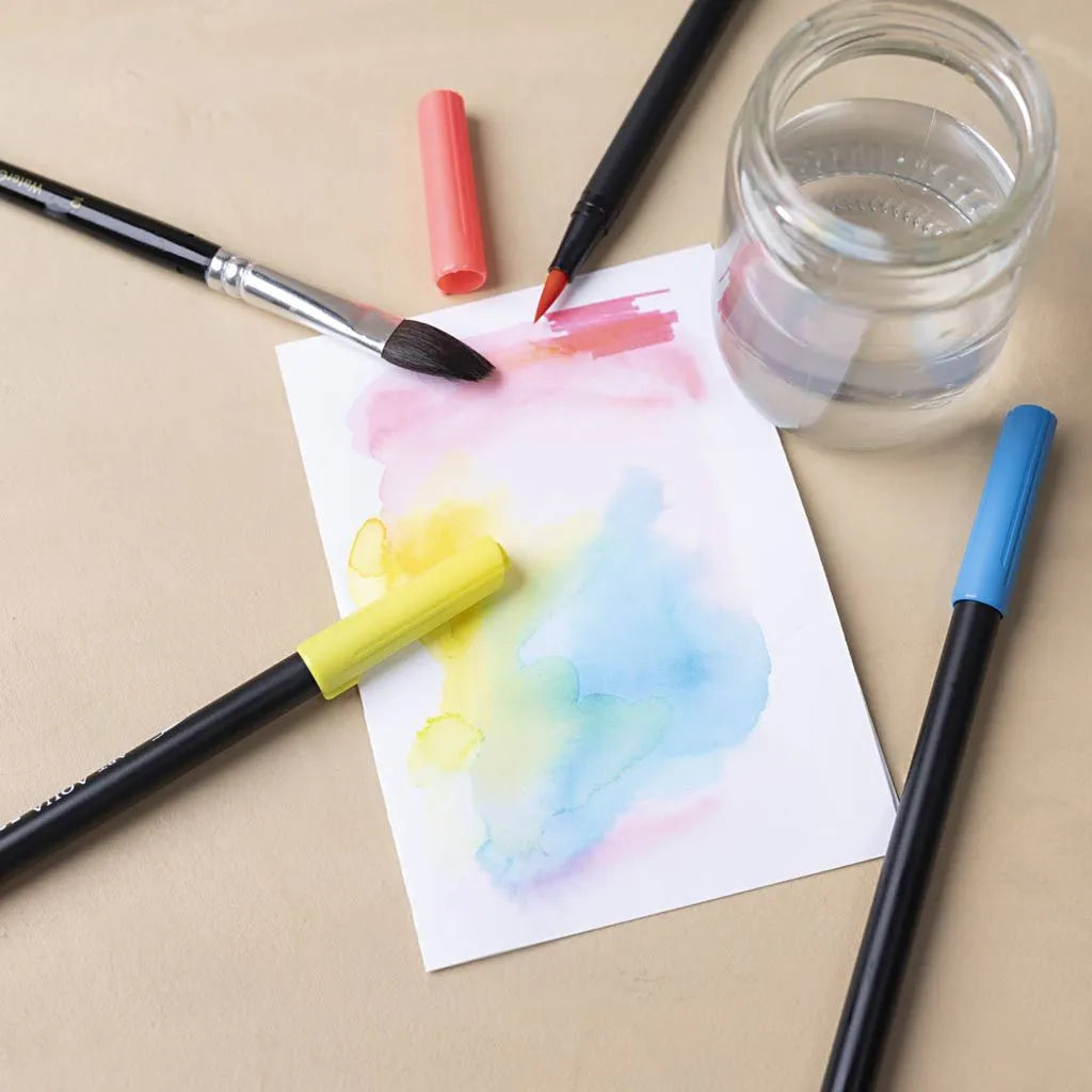 creativ-Company-Aquarell-Filzstifte-Pastell_Set-12-Farben-2-Spitzen-Filzstifte-Beispielbild
