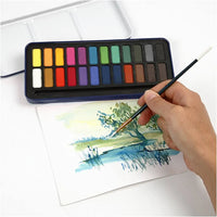 creativ-Company-Aquarell-Set-hochpigmentiert-Metallbox-mit-Pinsel-_-Mischpalette-24Farben-Geoeffnet-Produktansicht-Beispielbild