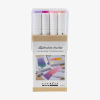 creativ-Company-Twin-Marker-Alkoholmarker-Pastell-Doppelspitze-12er-Set-StifteProduktansicht-inVerpackung