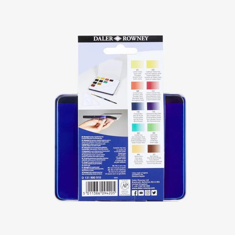 daler-rowney-aquafine-aquarell-set-10-halb-naepfchen-reise-set-geschlossen-mit-verpackung-von-hinten