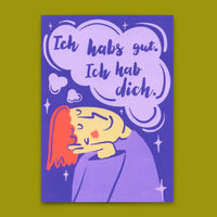 deli-cards-postkarte-ich-habs-gut-din-a6-farbiger-Hintergrund