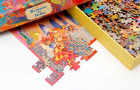 die-welt-von-romeo-und-julia-puzzle-1000-teile-box-goeffnet-mit-Puzzle