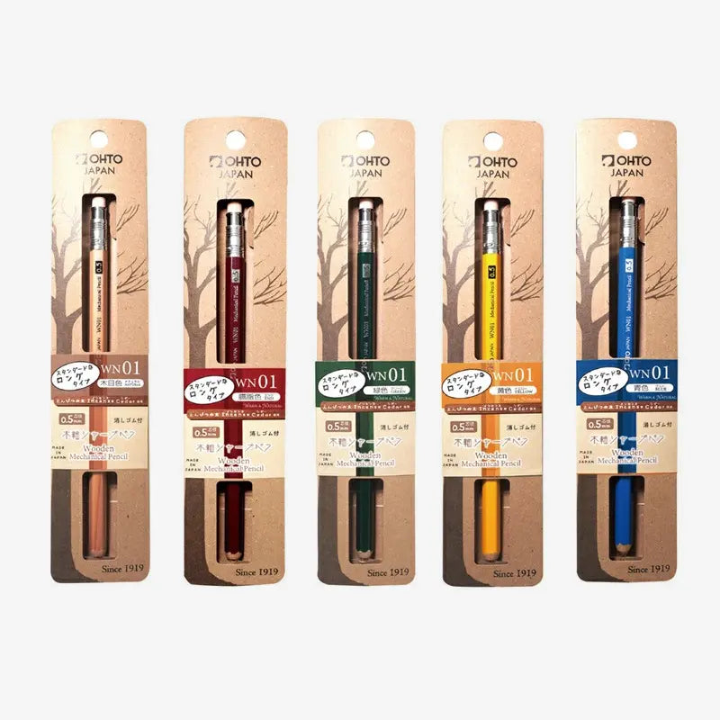 druckbleistift-wooden-mechanical-mini-pencil-strichstarke-0-5-mm-in-Verpackung-verschiedene-Farben