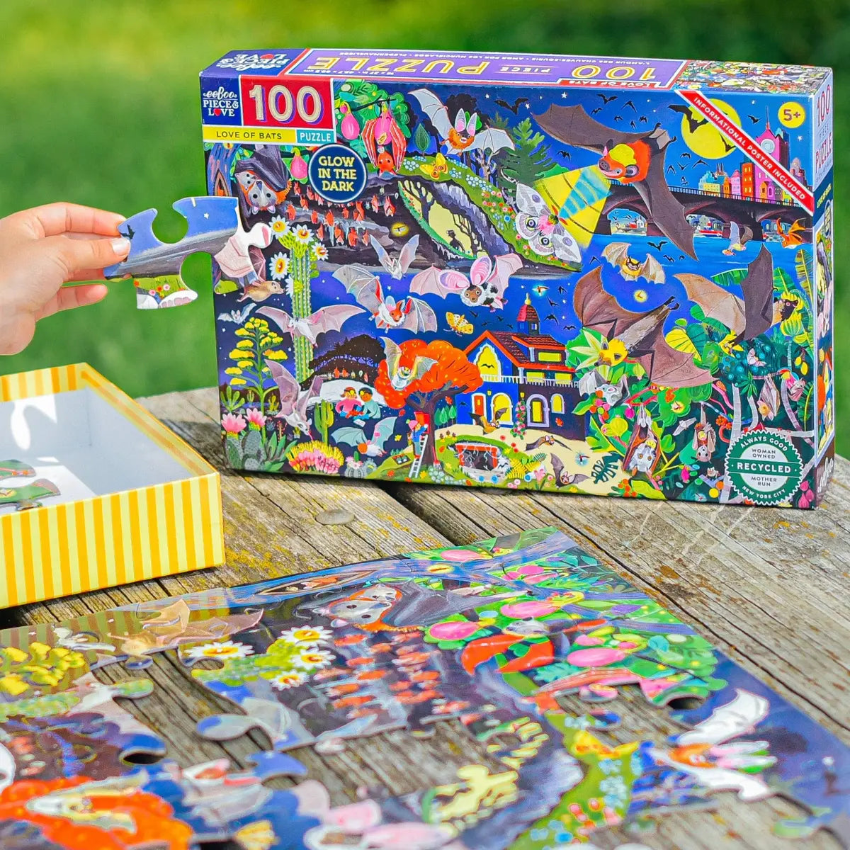 eeboo-100teilig-puzzle-federmaeuse-glow-in-thr-dark-Verpakung-Produkt-cover-vorn-im-Beispiel-1
