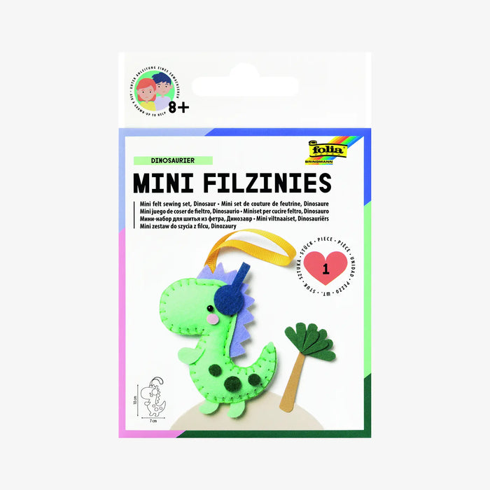 Mini Filzinies / DINOSAURIER / 12 teilig