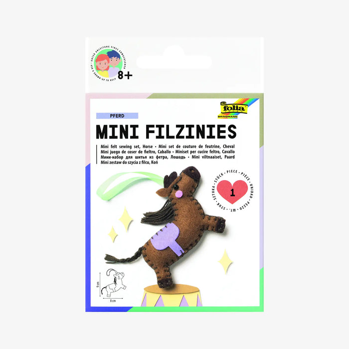 Mini Filzinies / Pferd / 11 teilig