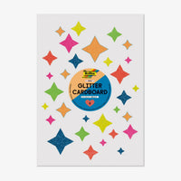 Folia | Glitterkartonblock 300 grm | 17,4x24,5cm | 6 Blatt | neon | jeweils 1 Farbe