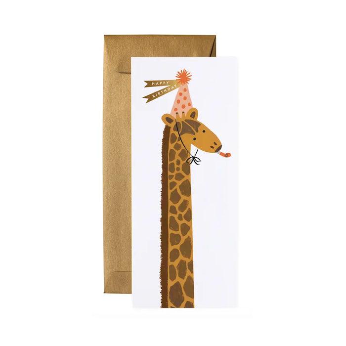 Rifle Paper Co. / Karte mit Umschlag / Lang / Happy Birthday Giraffe
