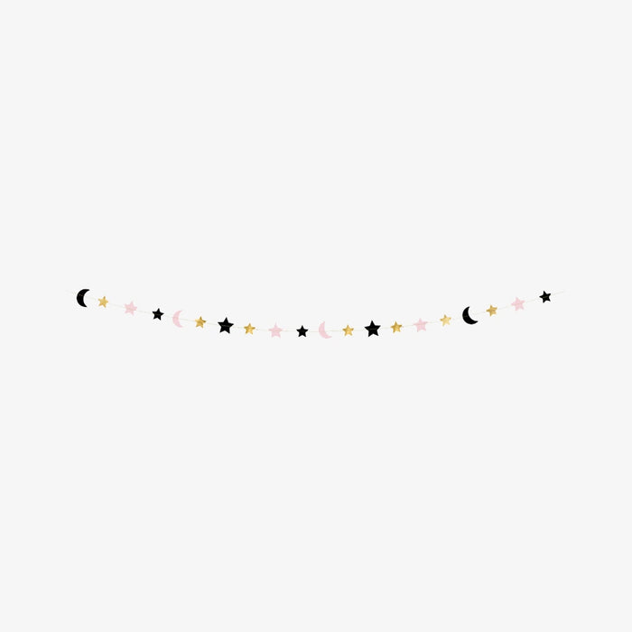 Papier Girlande / Stars & Moon / 1,9m