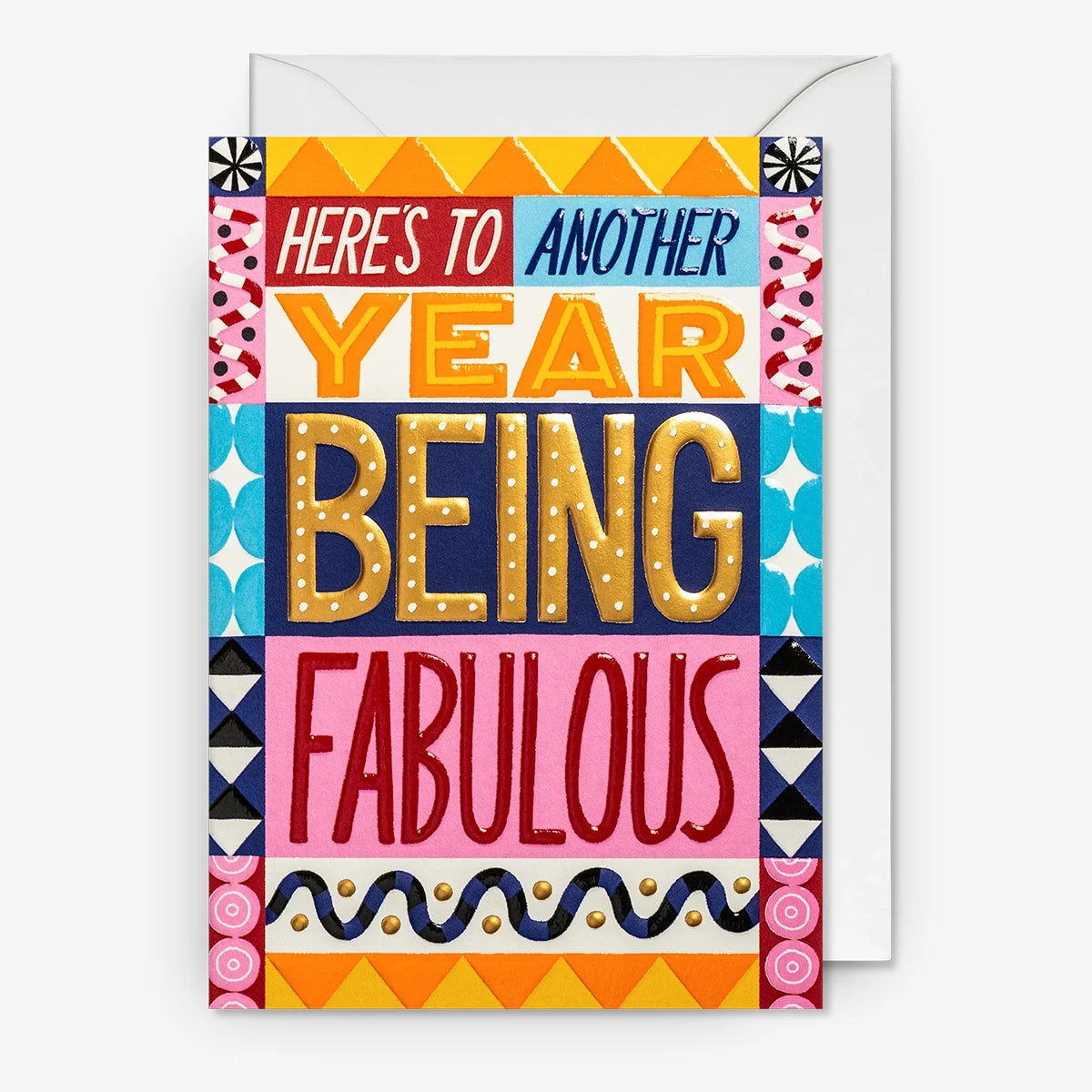Grußkarte | Karte mit Umschlag Geburtstag | Ruby Taylor | Here´s To Another Year Being Fabulous