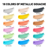himi-metallic-jelly-gouache-set-18-farben-30g-yellow-case-Farbkarte