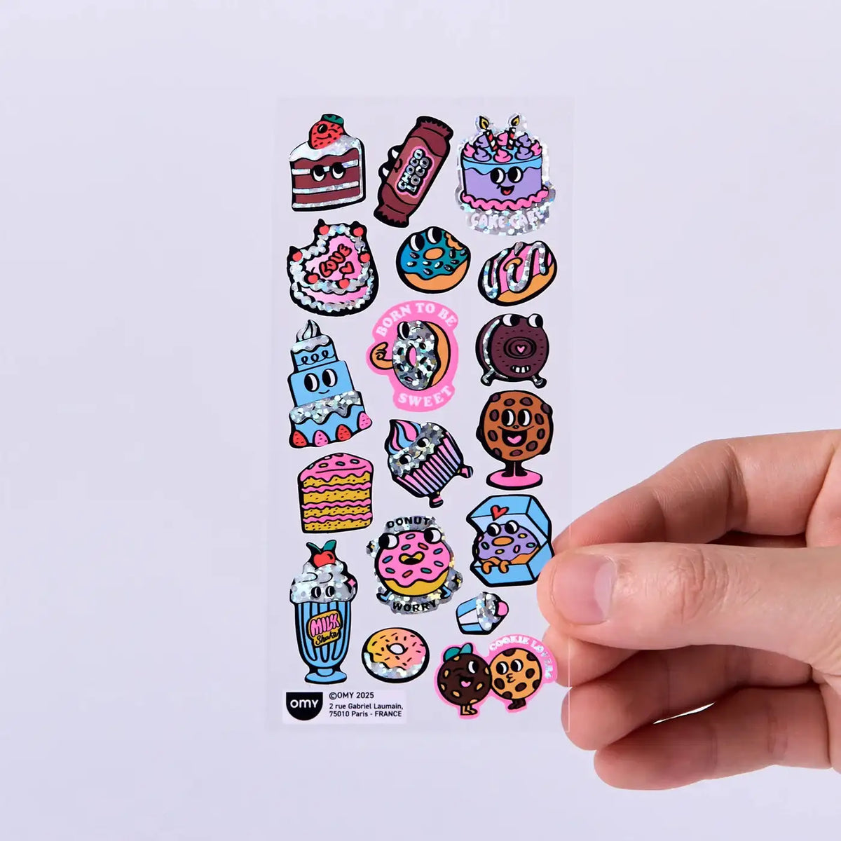 iconic-fabulous-stickers-Donuts-stickerbogen-Sticker-Vorderansicht