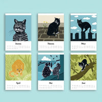 jahreskalender-wandkalender-katja-rub-2027-format-a5-motiv-katzen-Coverblatt-Januar-Juni