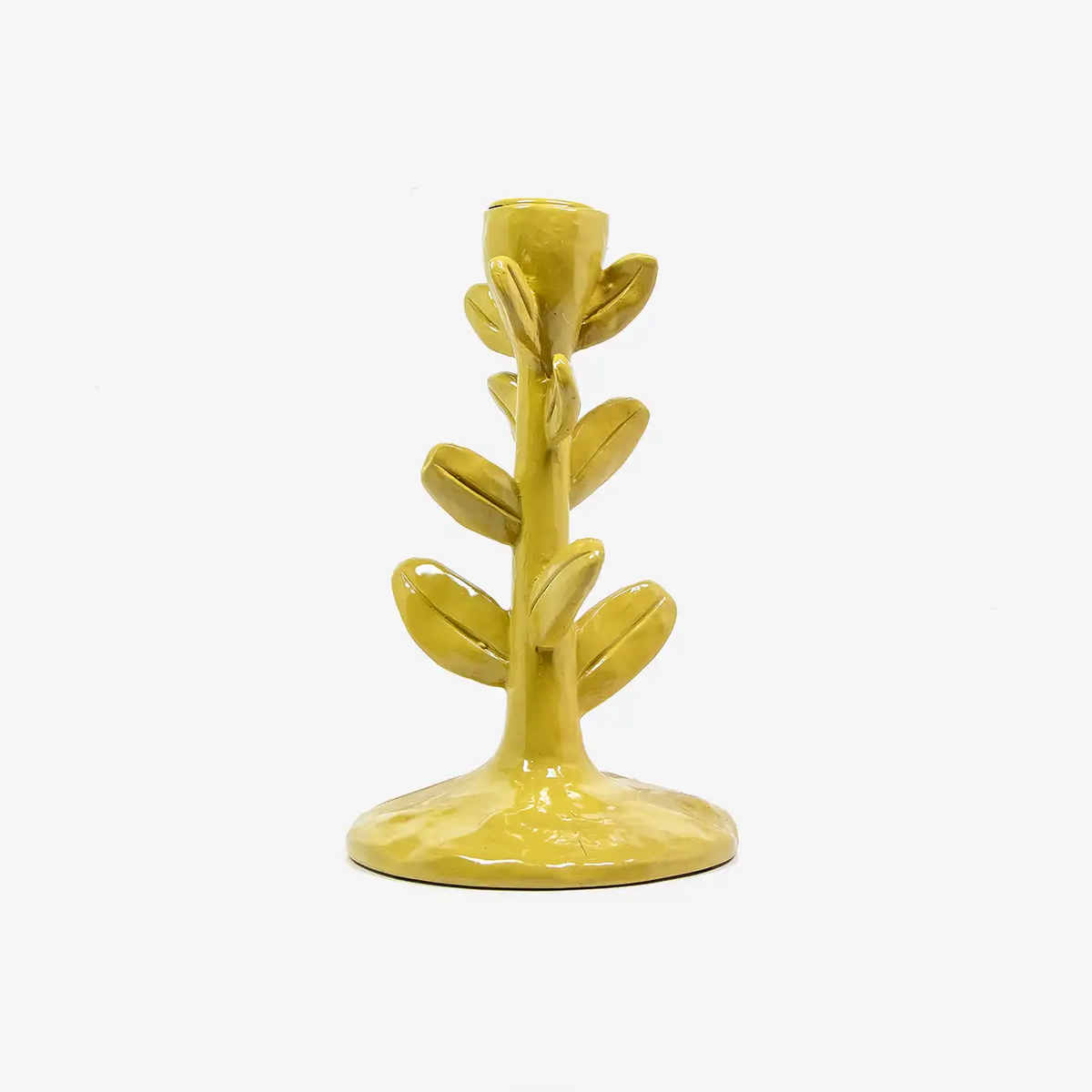 kerzenstaender-blaetter-polyresin-gruen-1
