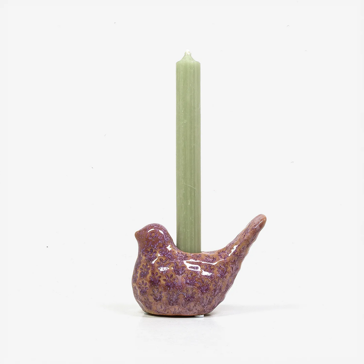 kerzenstaender-vogel-material-steingut-pink-groesse-11-5x6x8-2cm-Produktansicht-mit-kerze