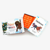 laurence-king-verlag-memo-spiel-fabelwesen-memo-spiel-mit-25-fantastischen-wesen-Verpackung-und-Inhalt