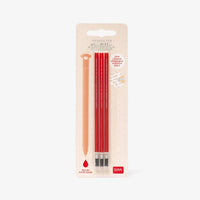 Legami-refill-Ersatzmine-fuer-loeschbaren-Gelstift-Erasable-Pen-rot-Tinte-3er-Set-Produktansicht-in-Verpackung