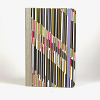 dotted-Notizbuch-Format-A5small-bezogen-mit-Chiyogami-Striche-versetzt-graue-variante-cover-vorn