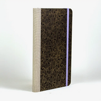 dotted-Notizbuch-Format-A5small-bezogen-mit-Chiyogami-drums-gold-dotted-auf-schwarz-cover-seitlich-hinten