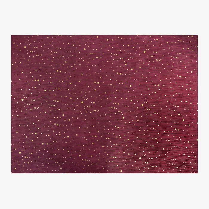 lokta-papier-bogen-punkte-auf-linien-bordeaux-ebenholz-gold-23-ganzer-Bogen