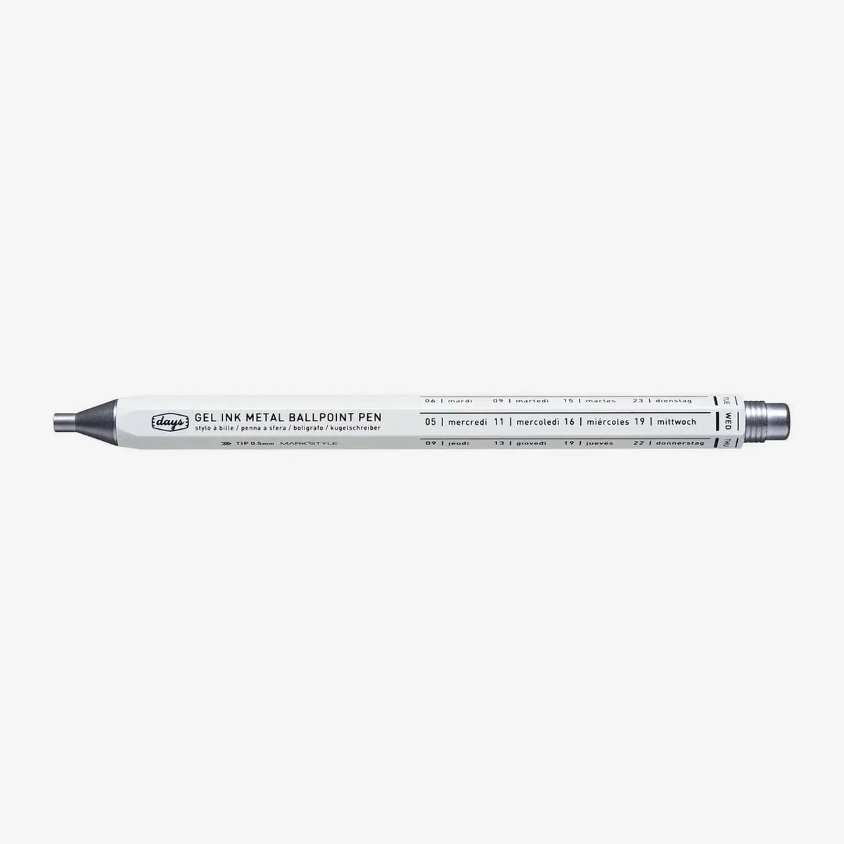 marks-style-days-metal-gel-ballpoint-pen-day-bp12-wh-white-Stiftansicht-2