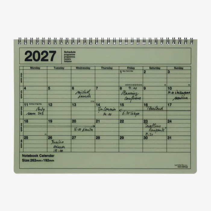 marks-wochenplaner-2027-format-19x26cm-spiralbindung-kahki