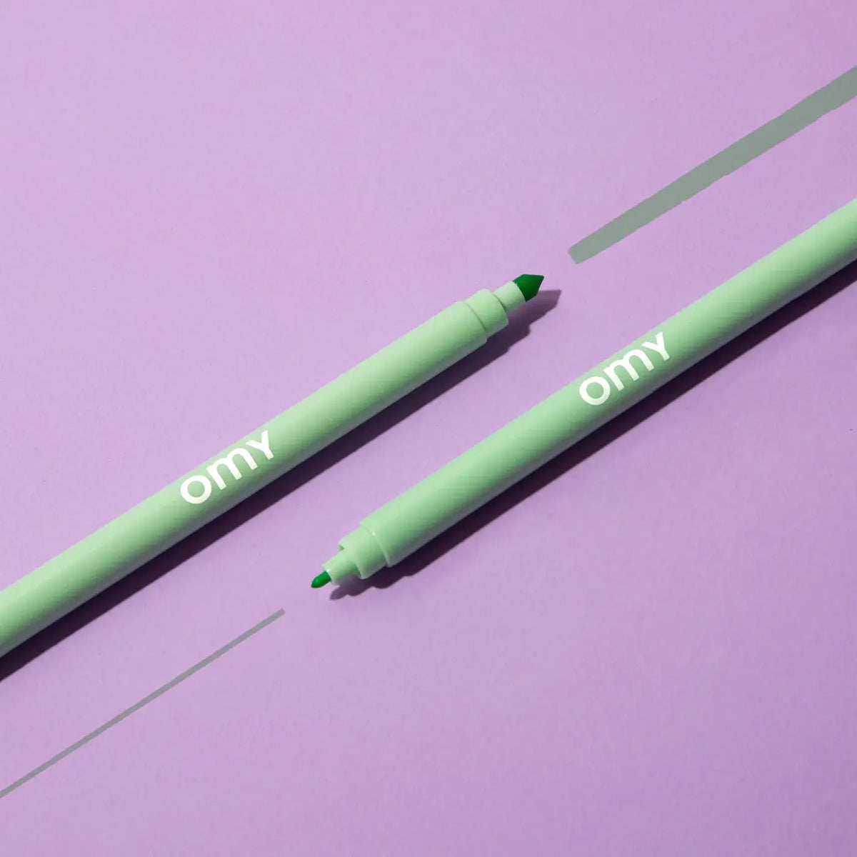 omy-filzstifte-pastell-9er-set-Ansicht-Stift-pastell-gruen-Stiftespitzen-und-Strich