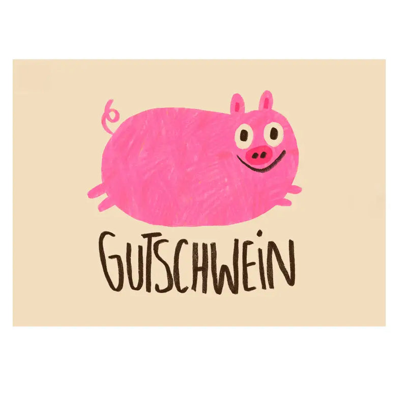 Postkarte / Gutschwein