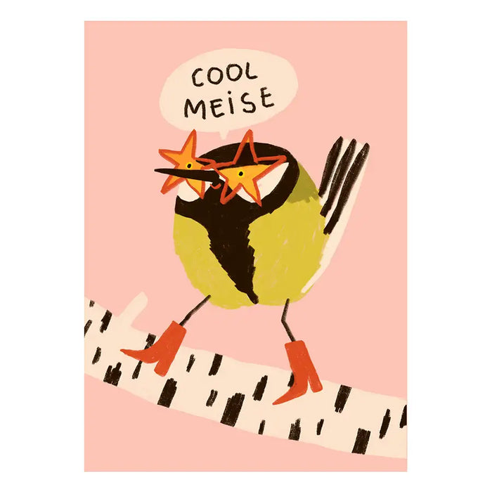 Postkarte /Cool Meise