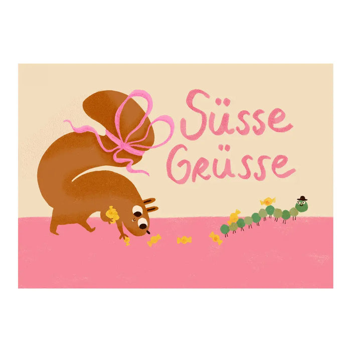 Postkarte / suesse Gruesse