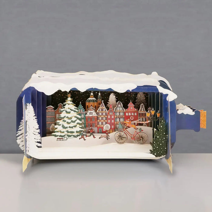 Pop-up-cards-Alljoy-Design-Motiv-weihnachtsstadt-Produktansicht-vorn