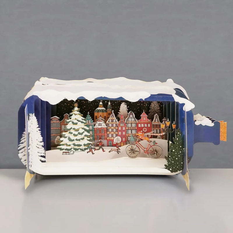 Pop-up-cards-Alljoy-Design-Motiv-weihnachtsstadt-Produktansicht-vorn