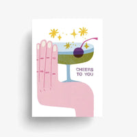 Postkarte | JungwieAlt | Motiv: Cheers Drink
